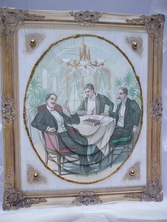 Vintage Gentlemens Club in Frame Pyramid by Priscilla Sharp