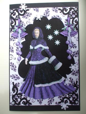 Elegant Lady in Purple by Priscilla Sharp