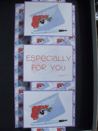 Cute Little Red Hat Cat Note 3 Panel Foldback by Priscilla Sharp
