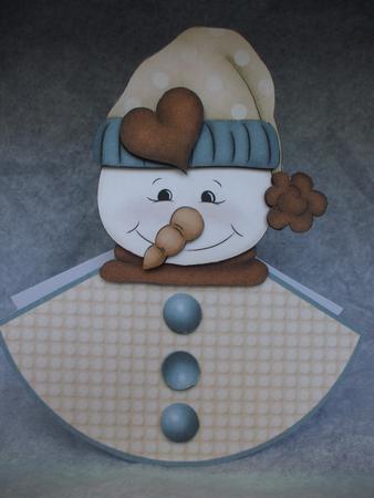 Mr Wobbly Snowman Wobble Card by Priscilla Sharp