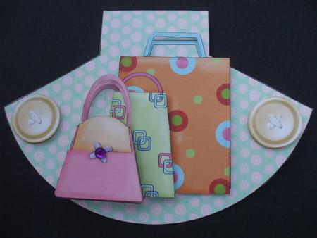 Handbag Heaven Rocker Card by Priscilla Sharp