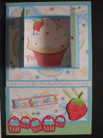 Open the Door! Hey Cupcake Card by Priscilla Sharp