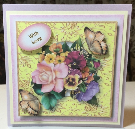 Square Gilded Frame - Mamas Bouquet by Rachel Capes