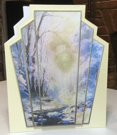 Art Deco Watercolour Stacker Winter Scenes 37 by Rachel Capes