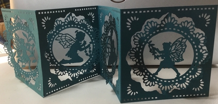 Accordian Card - Fairy Fairies Themed by Rachel Capes