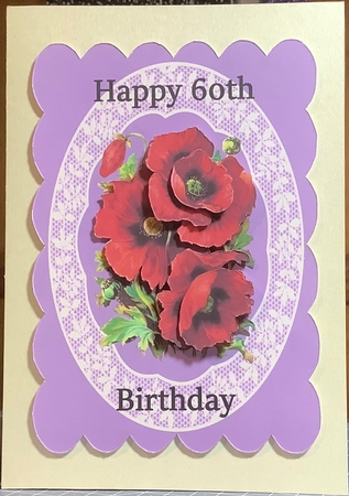 Poppies For 60th Birthday  by Rachel Capes