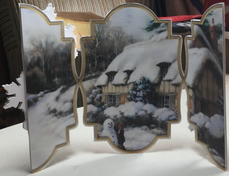 Panoramic Christmas - Playing in the Snow by Rachel Capes