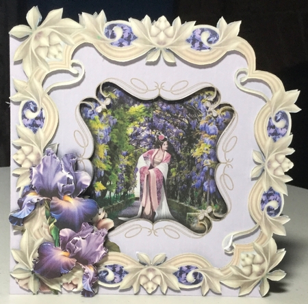 Cutaway Corner Card - Iris by Rachel Capes