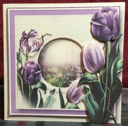 Purple Tulips & Butterflies Bumper Kit by Rachel Capes