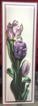 Purple Tulips & Butterflies Bumper Kit by Rachel Capes