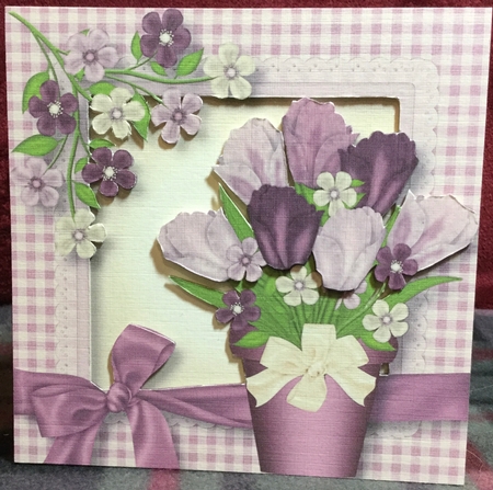 Purple Tulips & Butterflies Bumper Kit by Rachel Capes