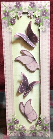 Purple Tulips & Butterflies Bumper Kit by Rachel Capes