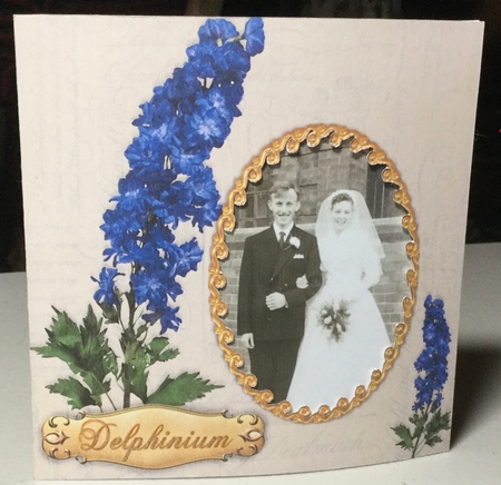 Floral Scrapbook/Card Fronts - Daffodils/Delphinium by Rachel Capes