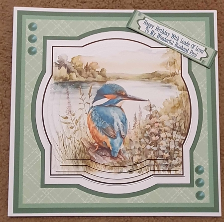 Kingfisher Lake - Includes 6 Toppers (7x7 inch square card kit) Featured Gallery Photo