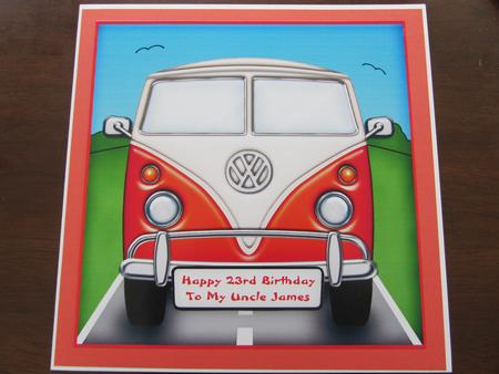 7 x 7 Vw Campervan Topper by Rachel Edmunds