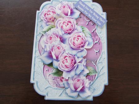 Frosted Roses Shaped Card Mini Kit by Rachel Edmunds