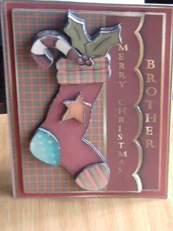 Country Christmas Stocking - Brother by Rachel Simkins