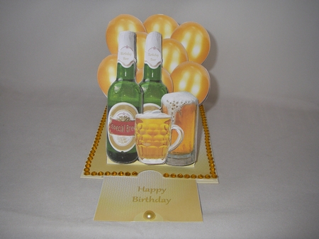 Slider-easel - Birthday Beer by rachel taylor