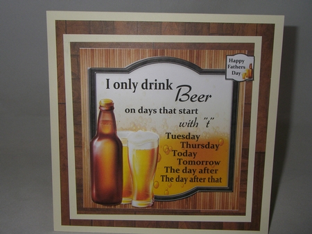 I only drink beer on days that start with T  8x8 Mini Kit by rachel taylor