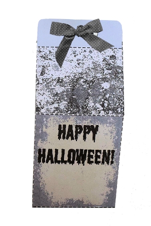Gravestone Gray Trick Or Treat Milk Carton Box by Rachel A Hyde