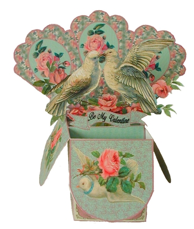 Doves & Roses Pop Up Box Card by Rachel A Hyde
