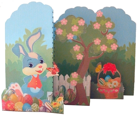 Easter Bunny Foldover Card by Rachel A Hyde