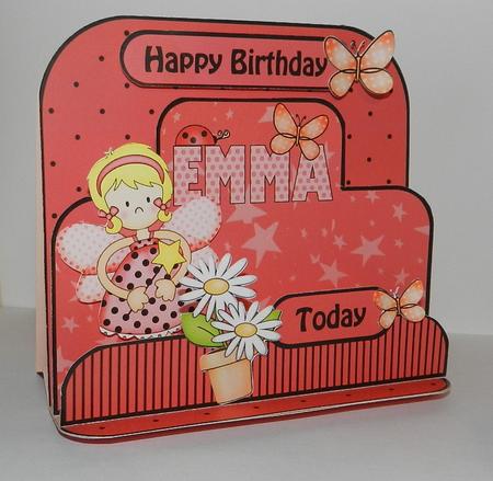 3D Fairy Fiz 10th Birthday Girlz Pop Up Age Card Kit by Rae Carr