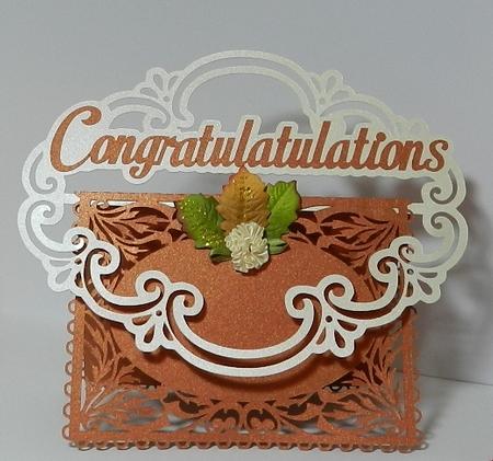 Congratulations Buckle Card by Rae Carr