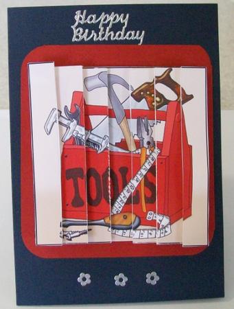 Men's DIY Quick Card with Side Stacker Topper by Rae Trees
