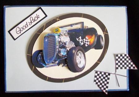 Hot Rod Car by Rae Trees