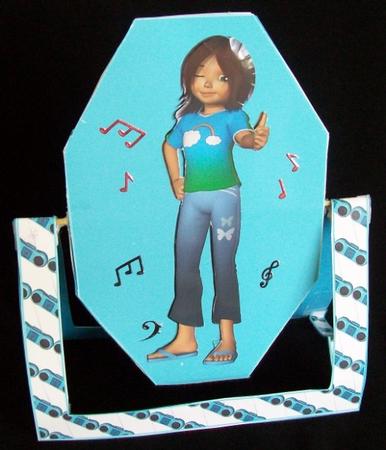 Teenage Girl Spinner Card by Rae Trees