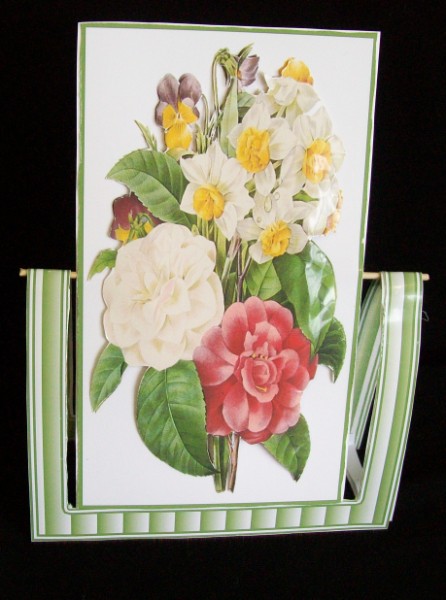 Stunning Mixed Flower Posy Spinner Card by Rae Trees