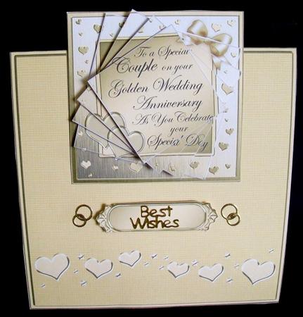 Golden Wedding Anniversary No-hole Over the Edge N Spiral Py by Rae Trees