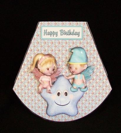 Cute Birthday Wobble Card by Rae Trees