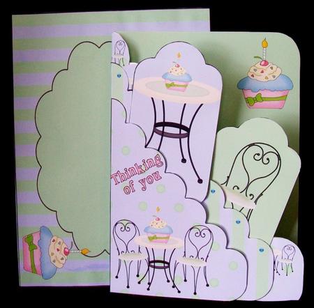 Cafe Culture Scalloped Pocket Card Kit by Rae Trees