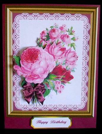 Lacy Floral Quick Card by Rae Trees