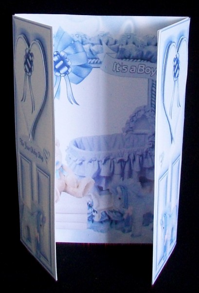Blue for a Sweet Baby Boy, Gatefold by Rae Trees