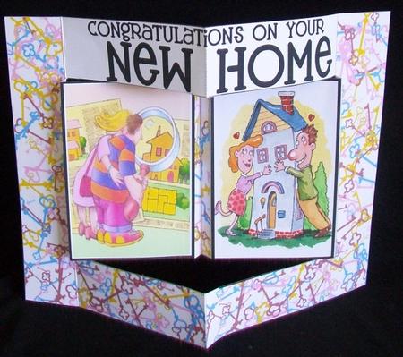 Box Fold New Home Card by Rae Trees