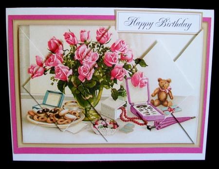 A Feminine Touch - Diamond Stacker Card by Rae Trees