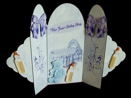 It's a Boy, Trifold by Rae Trees