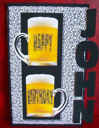 Happy Birthday John Over the Side by Rae Trees