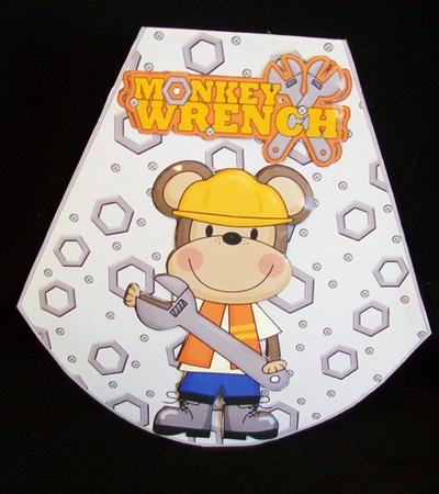 Monkey Wrench Wobble Card by Rae Trees