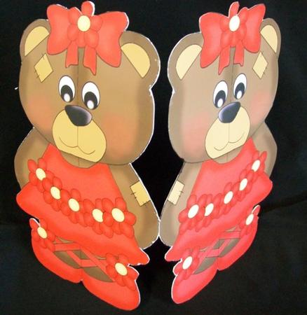 Ballerina Bear in Red by Rae Trees