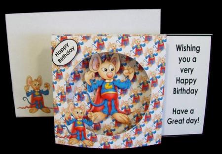 Super Hero Shadow Box Card Kit by Rae Trees