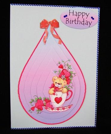 Strawberry Ted Teardrop Pyramid by Rae Trees