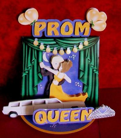 Giant Easel Tableau 3D Card Kit - Prom Queen by Rae Trees