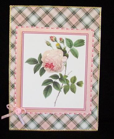 Pretty Pink Roses Toppers, Ribbon & Background by Rae Trees
