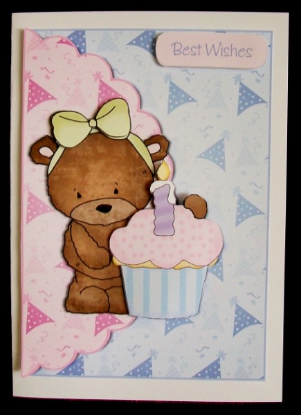 Bailey Birthday Bear Envelope by Rae Trees
