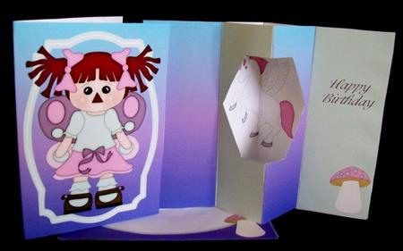 Butterfly Fairy Raggedy Internal Window Card Kit by Rae Trees