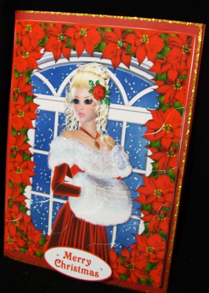 Elegant Christmas Beauty - Wavy Corner Stacker by Rae Trees